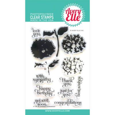 Avery Elle Clear Stamps -  Layered Hydrangea